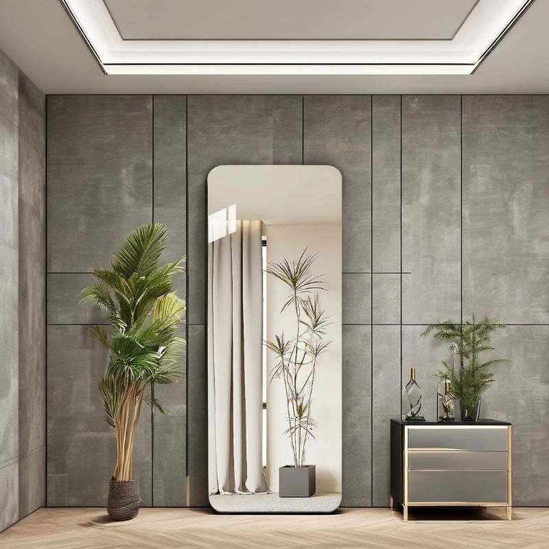 Best Customized Color Full-Length Floor Standing Mirror with Modern Design Espejos