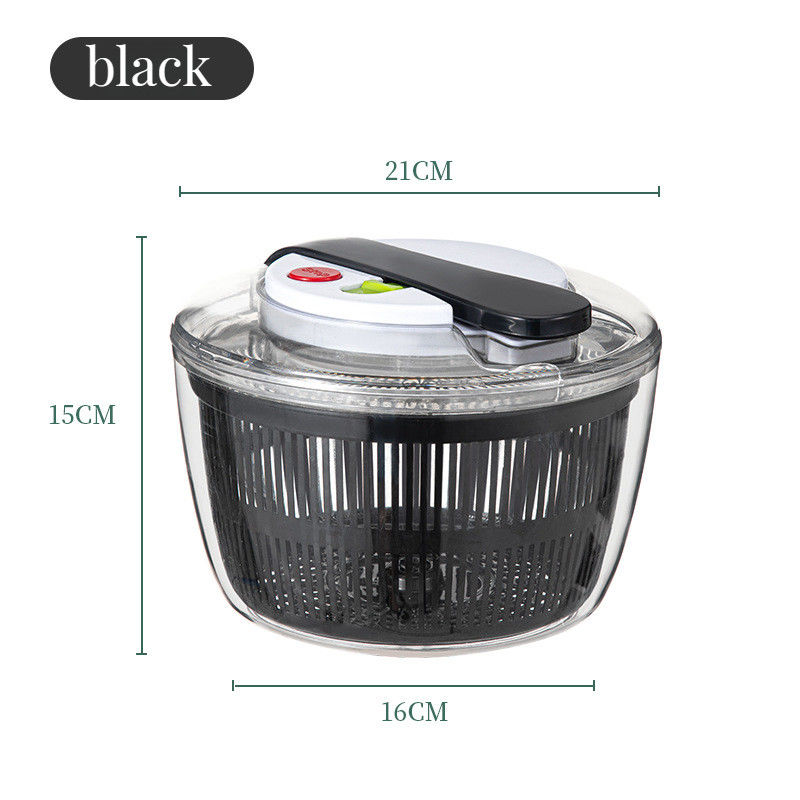 2024 Large Manual 3-in-1 Multifunction Plastic Kitchen Tool Fruit Vegetable Dryer with Lid Lettuce Salad Spinner