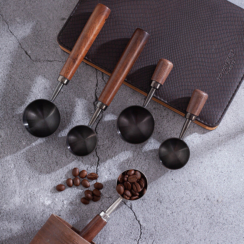Stainless Steel Measuring Spoons with Customized Size Eco-Friendly Coffee Accessories