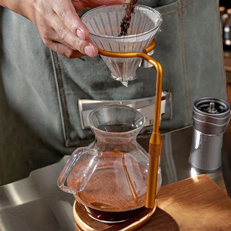 Food Safe Copper Dripper Coffee Drip Stand for Coffee Brewing at Home or Restaurant