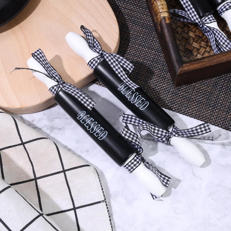 Custom Size Exquisite Pastry Board High Value Mini Silk Screen Rolling Pin for Noodles
