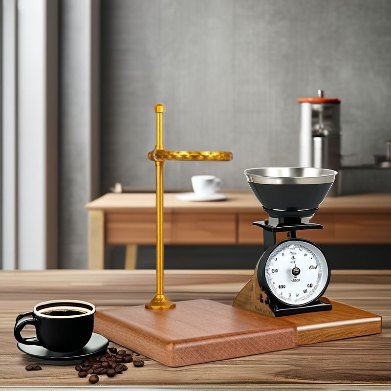 Coffee Drip Stand Made of Solid Wood and Aluminum Alloy Dripper for Pour over Brewing