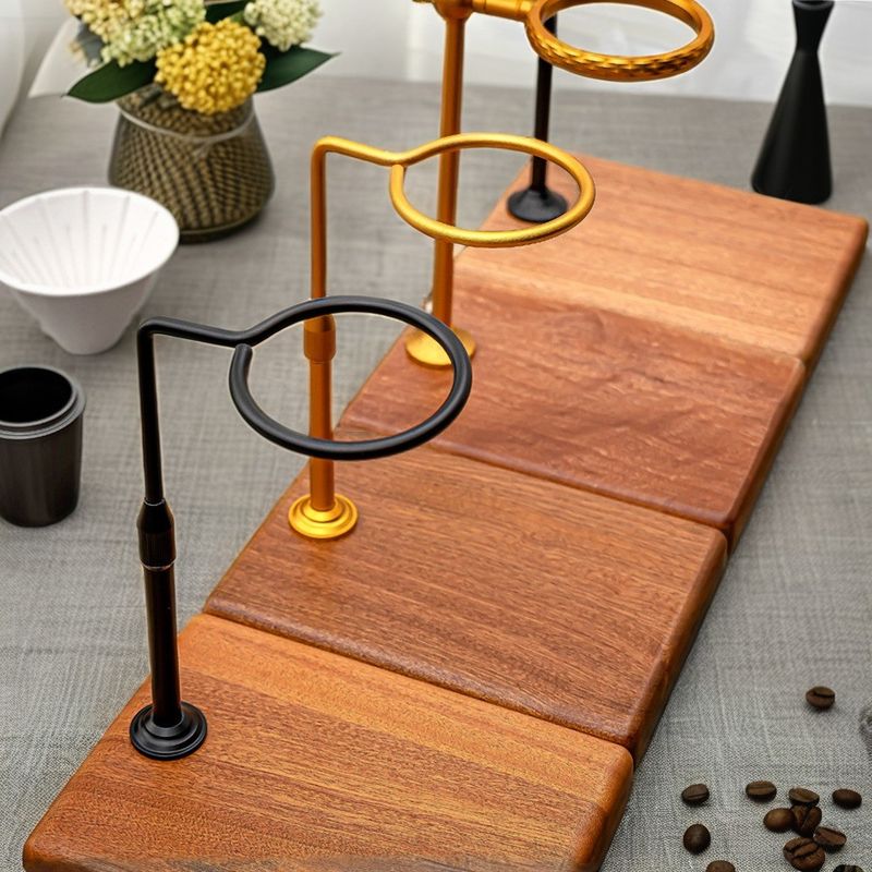 Coffee Brewing Tools Food Grade Wooden Coffee Dripper Stand for End Pour over Station