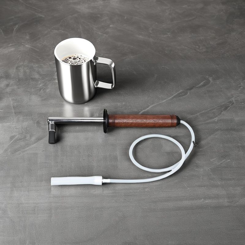 Pressure Steam Anti-Scalding Handle Espresso Brush Modern Design for Coffee Tea Tools