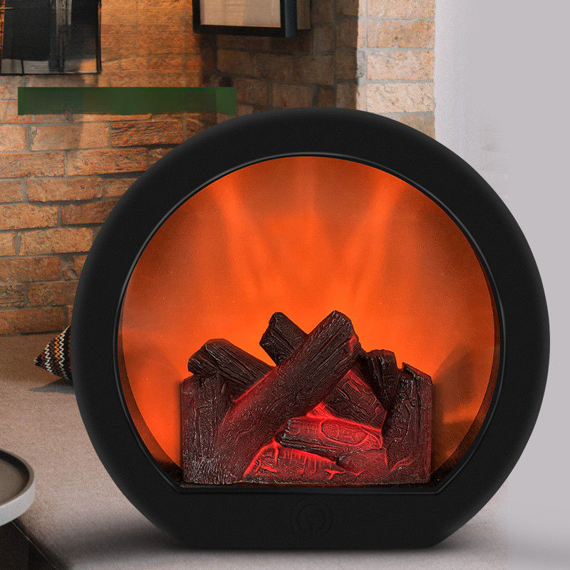Indoor LED Wall Lamp with Custom Size Accepted and Touch Flame Fireplace Light Design