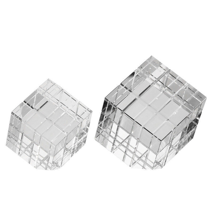 Eye-catching Glass Rubik's Cube for Interior Table Decoration Home Decorations.Gifts