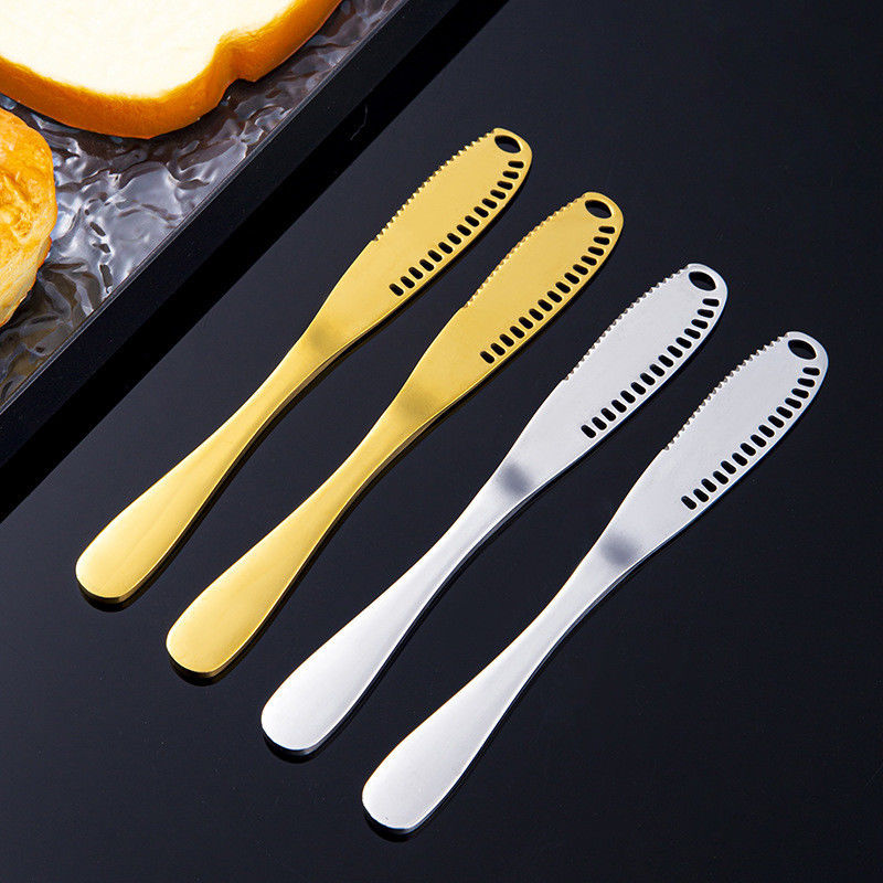 Bamboo Handled Cheese Spreader Knives Set of 2 for Spreading Condiments and Butter