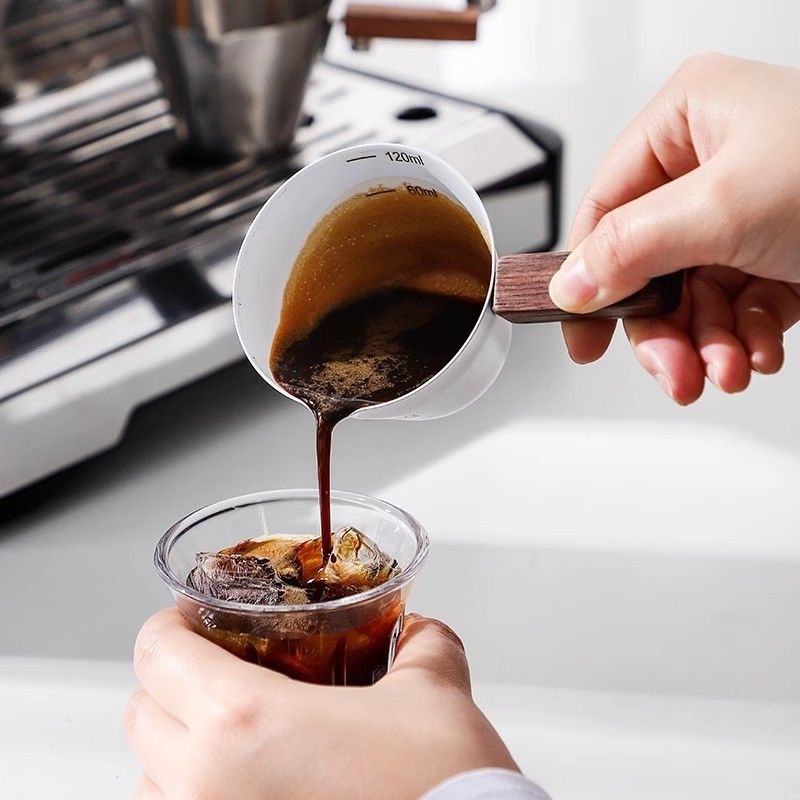 Coffee Tea Tools Type Coffee Grinders Stainless Steel Measuring Cup with Spout Handle