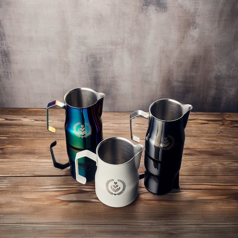 Stainless Steel Milk Pitcher for Foam Art in Espresso and Latte Function Foam Milk