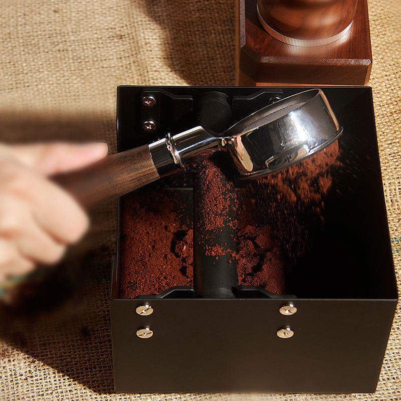Shock Absorbent Silicone Cuboid Knock Box for Coffee Tea Tools Customized Size BAMBOO