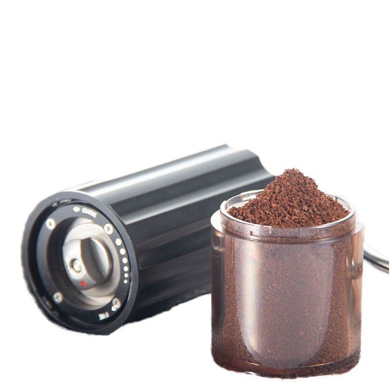 Portable Stainless Steel Burr Coffee Grinder Modern Vintage Design for Business Gift