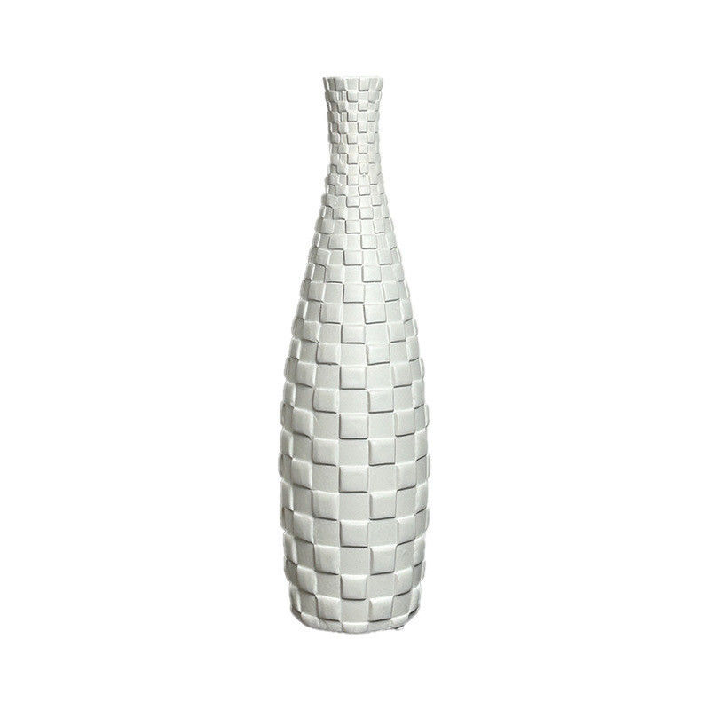 Customized Logo Acceptable Elegant Modern Vintage Design Tall White Capiz Shell Vase