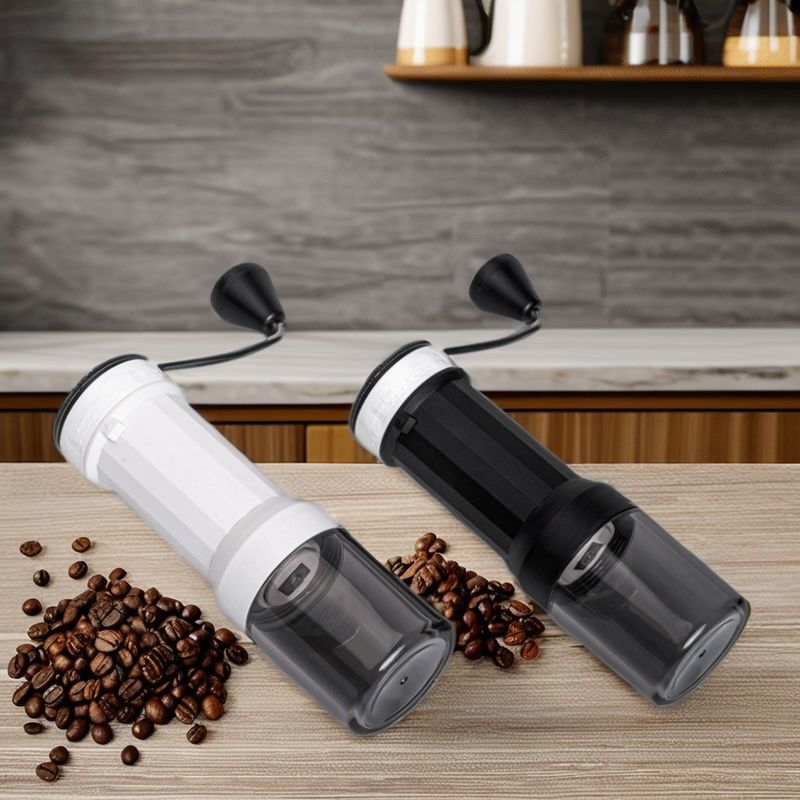 Modern Design Handheld Coffee Grinder with Customized Color and Portable Plastic Body