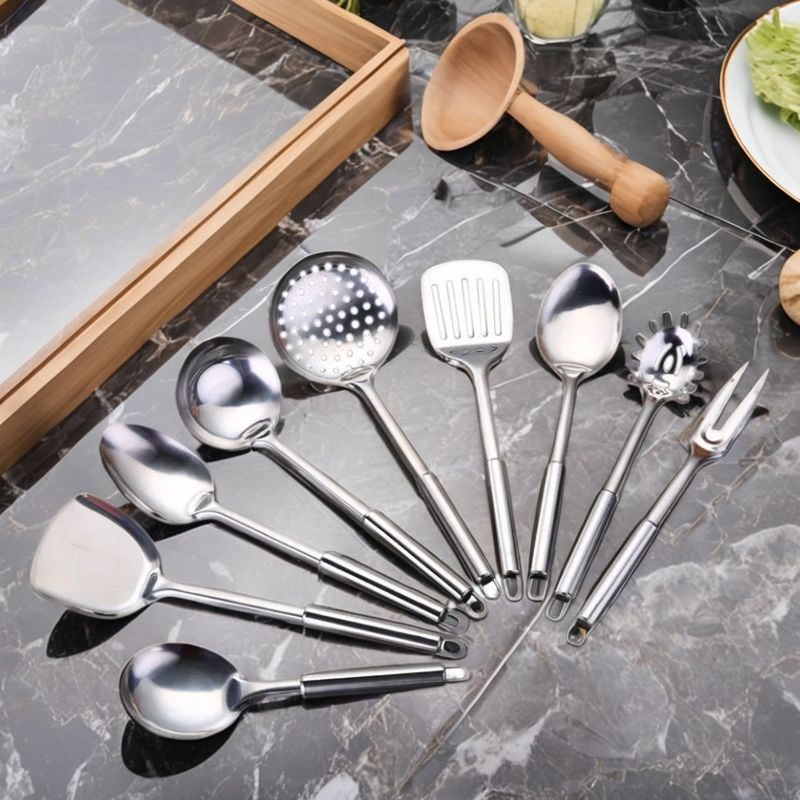 Matte Gold Stainless Steel 304 Flatware Set Includes Spoon Fork Knife for All Metal
