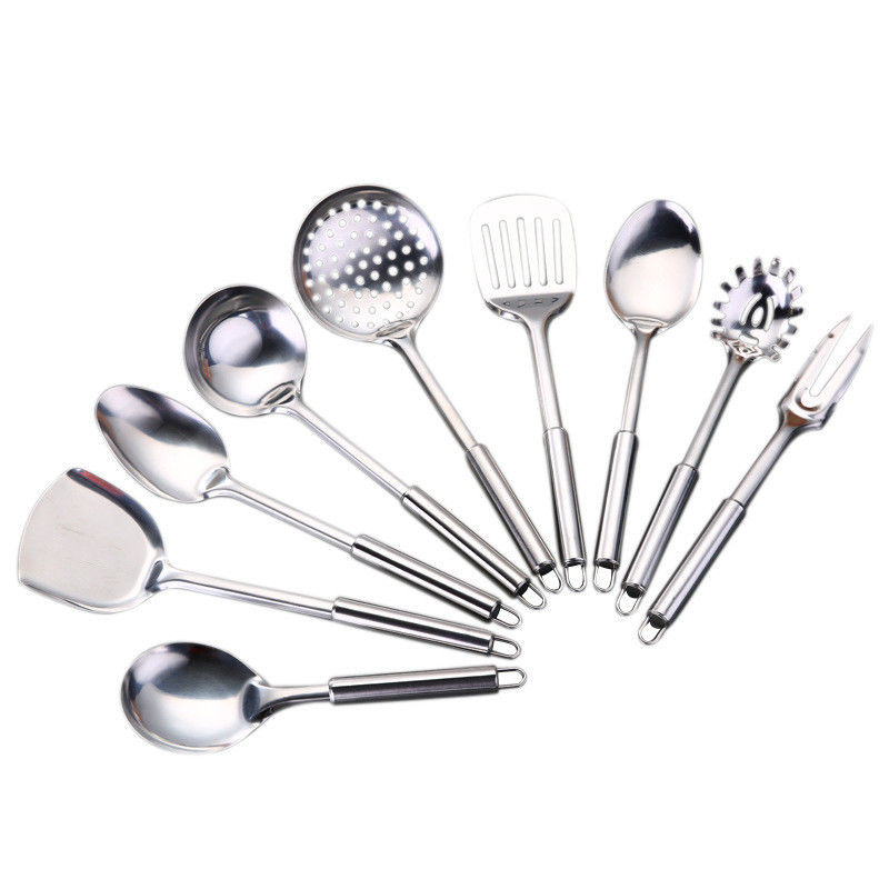 Counter Cabinet Metal Pots Pans Organizer Space-Saving Design for 8 Utensil Accommodation