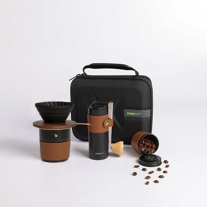 Stainless Steel Hand Grinder Ceramic Filter Cup for Easy Coffee Brewing on-the-go