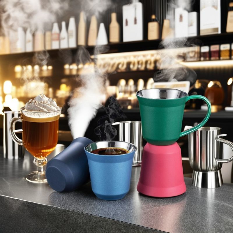 80ML Double-Layer Stainless Steel 304 Coffee Cup Party-Ready Heat Insulation in Style