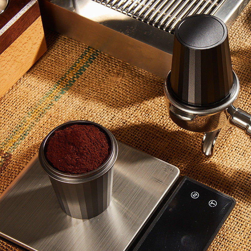 Customized End Stainless Steel Coffee Dosing Cup for Baristas Modern Design Eco-Friendly