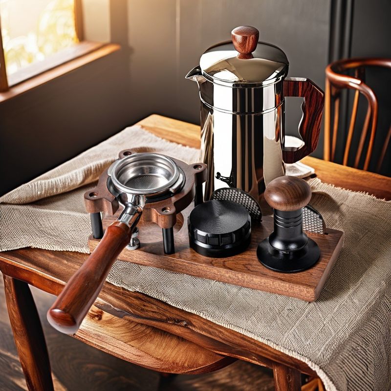 Customized Size Modern Solid Wood Organizer with Tamping Station and Portafilter Holder