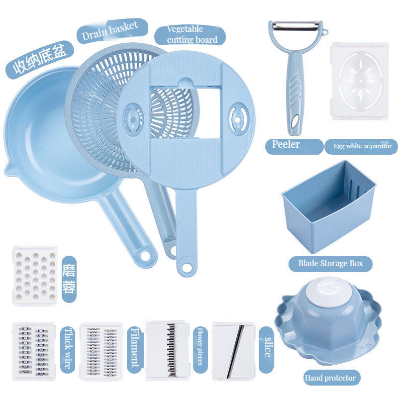 Stainless Steel Vegetable Slicer for Effortless Food Cutting in Home Kitchen Tool Set