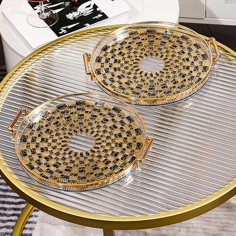 Customized Color BPA-Free Disposable Plastic Serving Tray for Coffee Tea Dish Storage