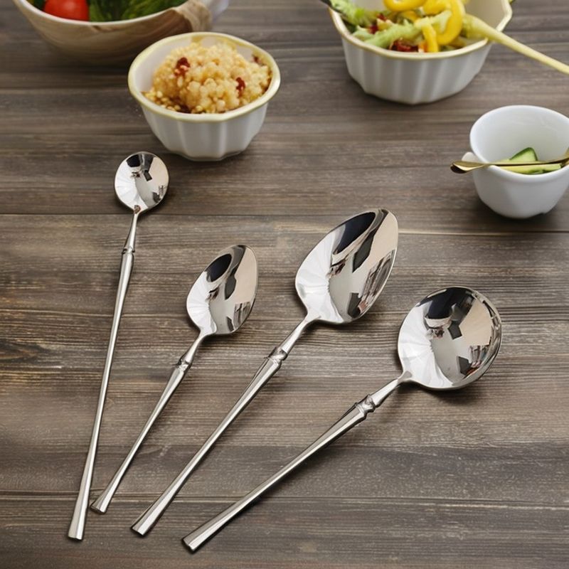 Stone Pattern 24-Piece Luxury Gold Stainless Steel Cutlery Set for Hotels and Weddings