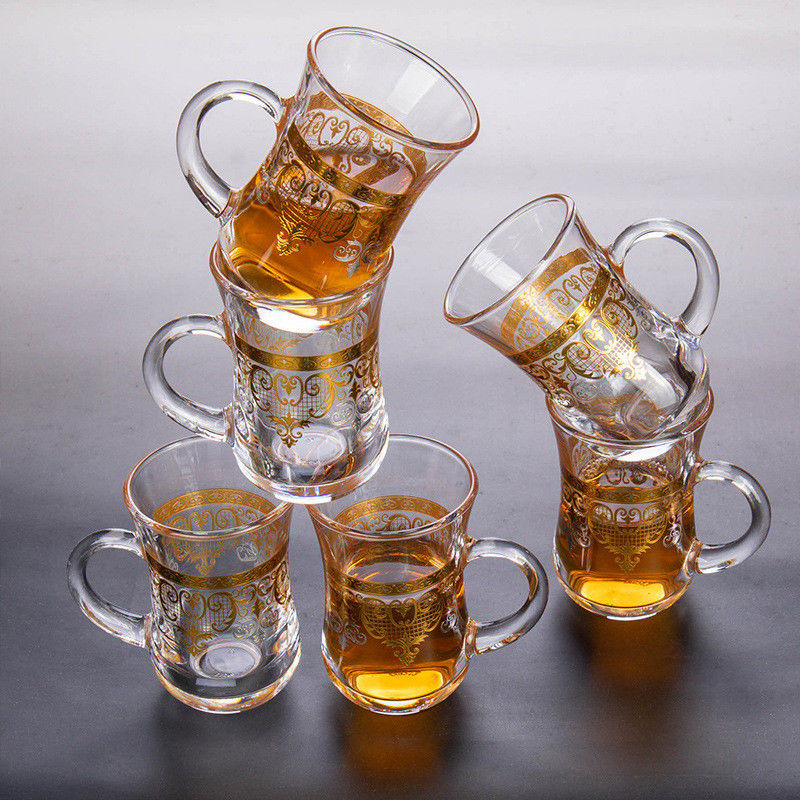 200 ML Capacity Custom Logo Gracious Glass Drinking Cup with Classic Design and Beer Mug