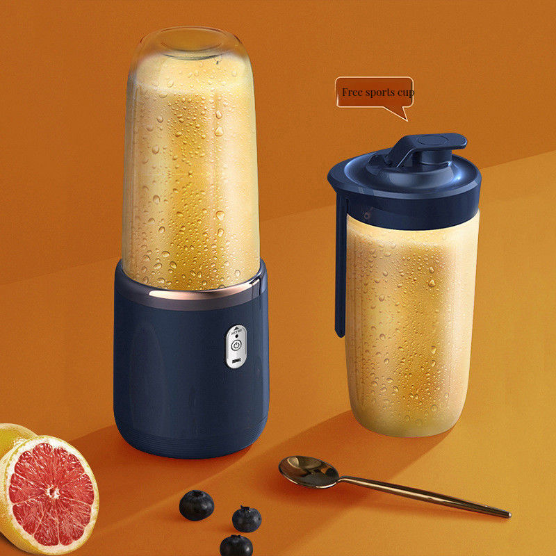 Portable Multifunctional Bamboo Juicer for Vegetable Juicing at Home Includes Charging Capabilities and Juice Cup