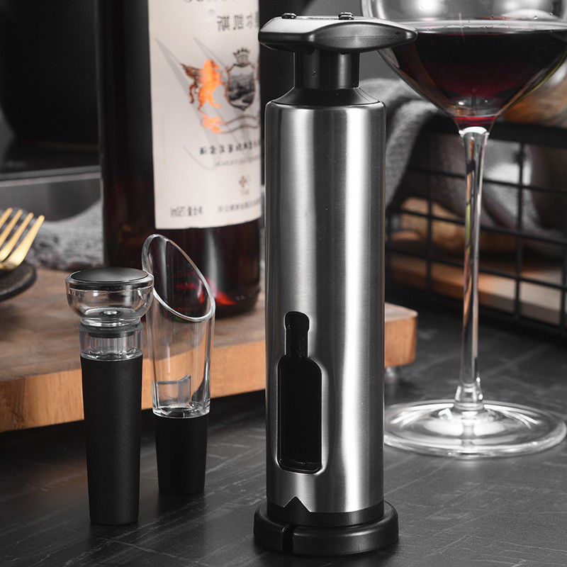 Custom Color Smart Rechargeable Wine Opener with Auto Pourer and Bottle Opener Feature