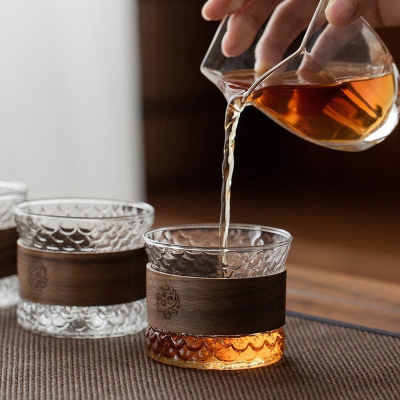 Modern Design Hammer Pattern Glass Cup for High Borosilicate Glass Coffee and Tea