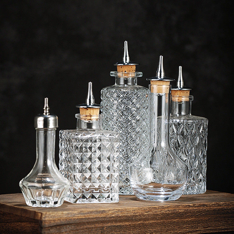 Japanese-style Design Luxury Non-Lead Crystal Amber Shot Glasses for Wine 30ml Capacity