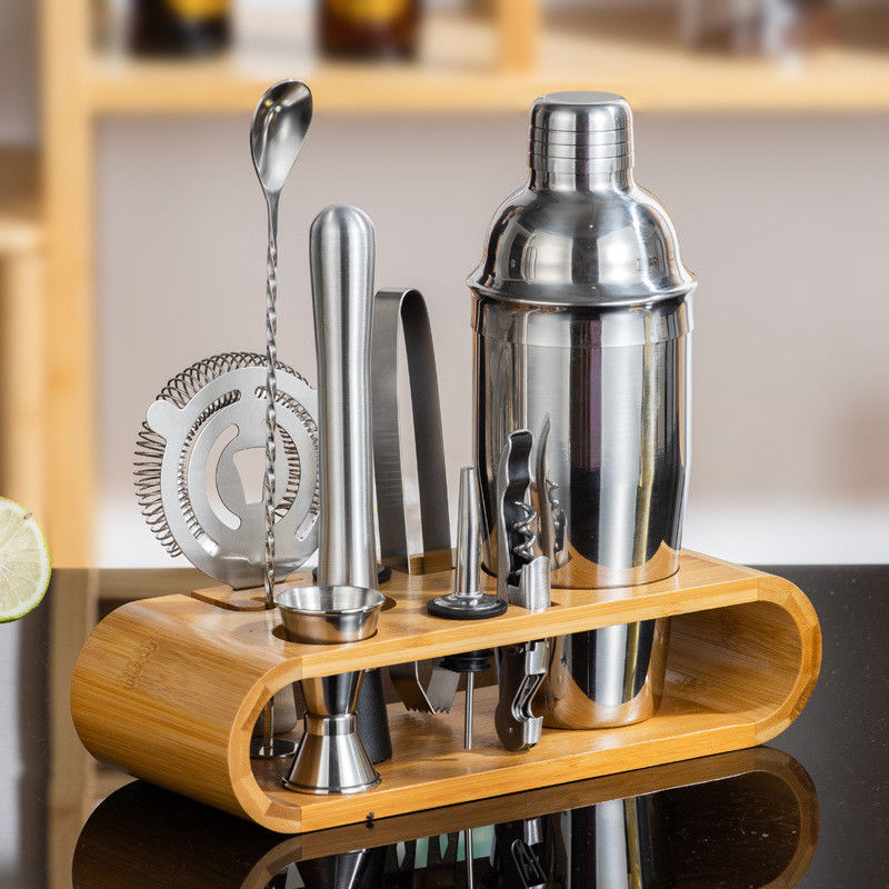 Stainless Steel Cocktail Bartender Tool Kit for Home Bartending and Customized Color