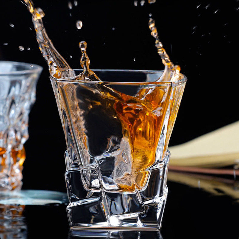 Custom Engraved American Style Heavy Base Whiskey Shot Glasses for Whisky Bar Parties