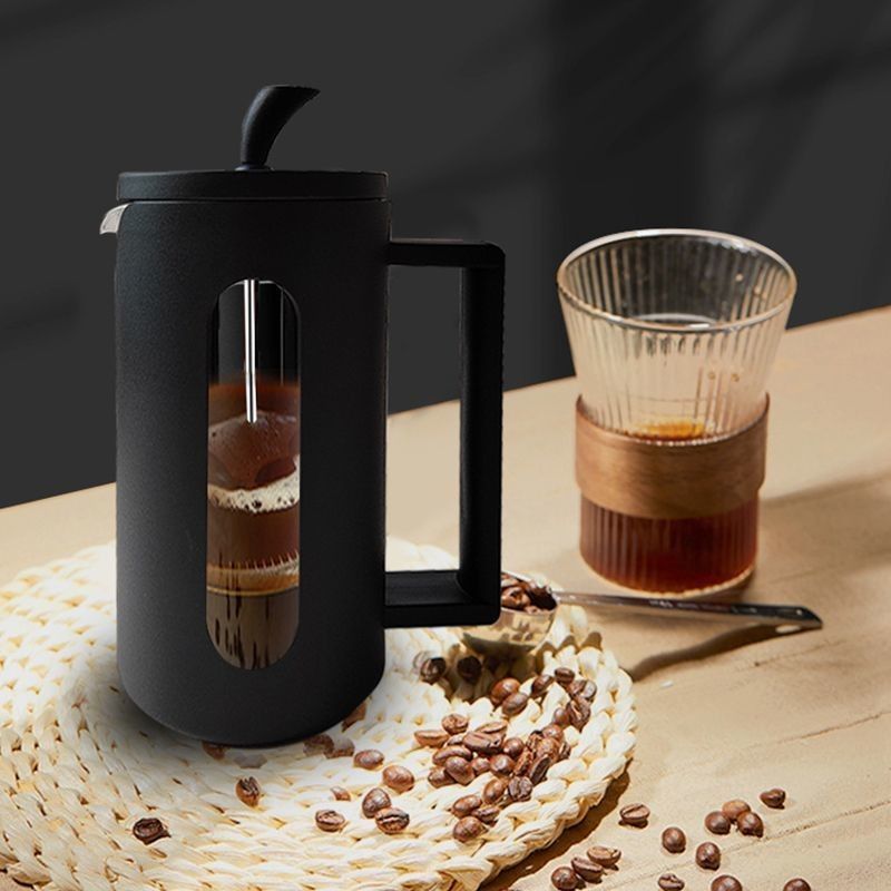 Customized Logo 600ml Classic French Press Ceramic Material for Coffee and Mocca Usage